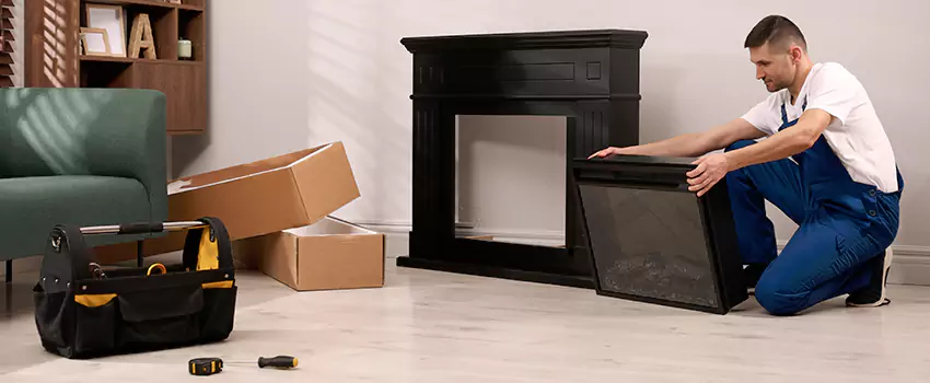 Old Rusted Metal Fireplace Repair And Replacement in Jenison, MI